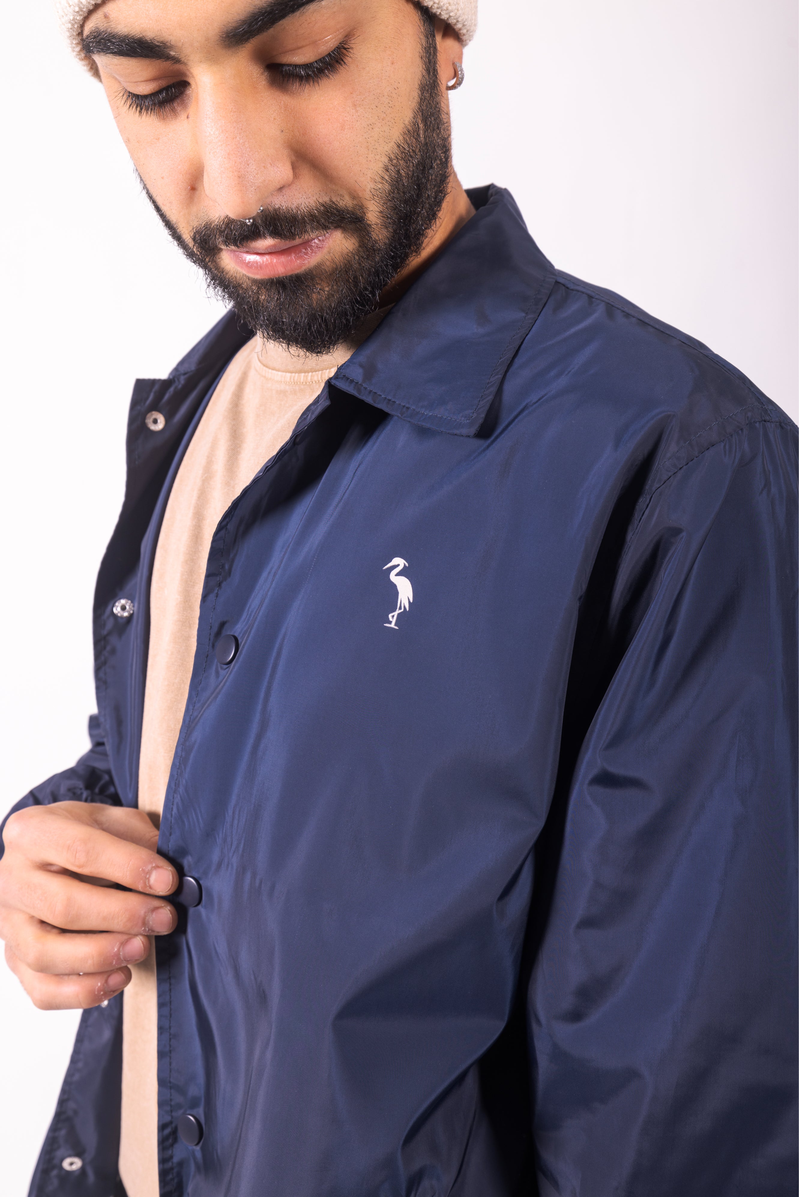 Giacca a Vento College Unisex in Poliestere Riciclato - Blu Navy | Shenty
