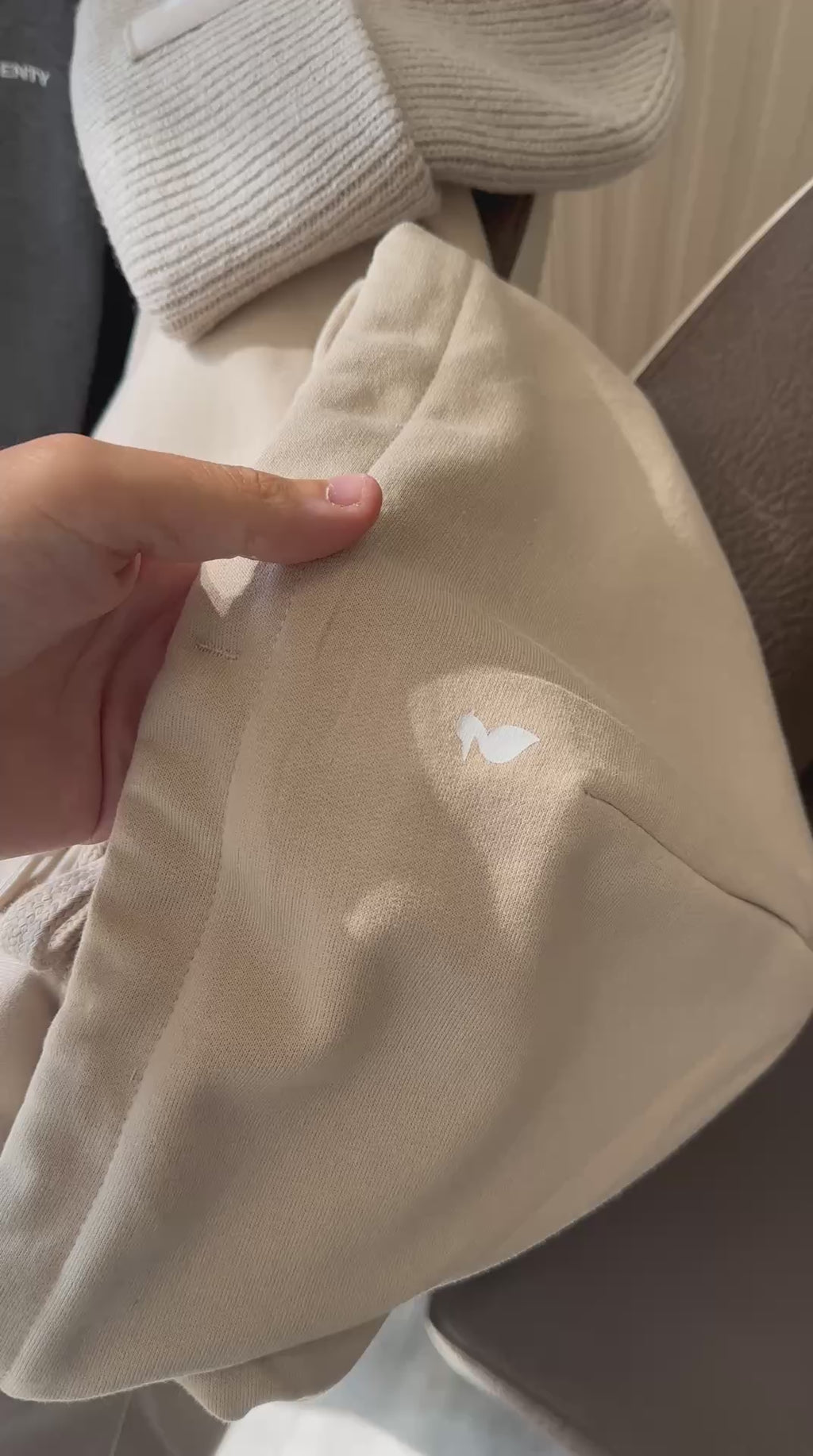 Felpa Recycled con Cappuccio - Cappuccino | Shenty