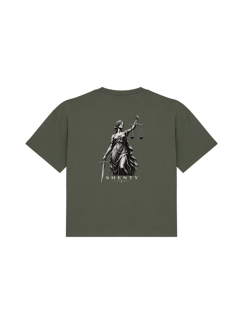 #45 T-shirt Cropped Fit "Dea della Giustizia"