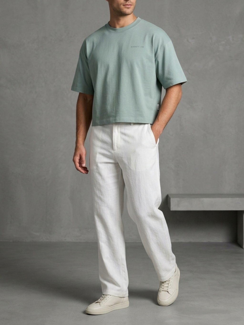 T-shirt Cropped  Oversize in cotone biologico - 4 Colori | Shenty