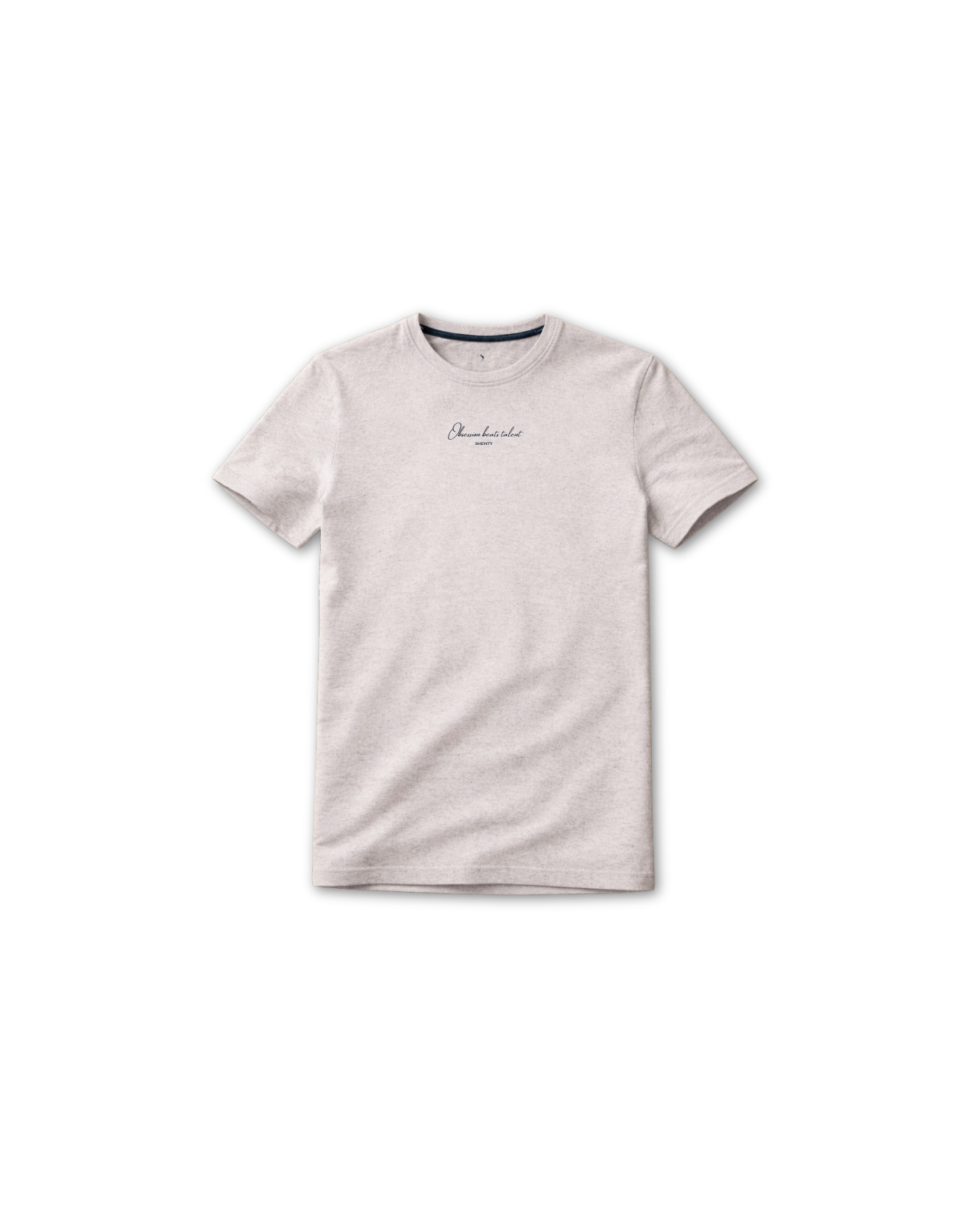 #28 T-shirt Recycled "Obsession Beats Talent"