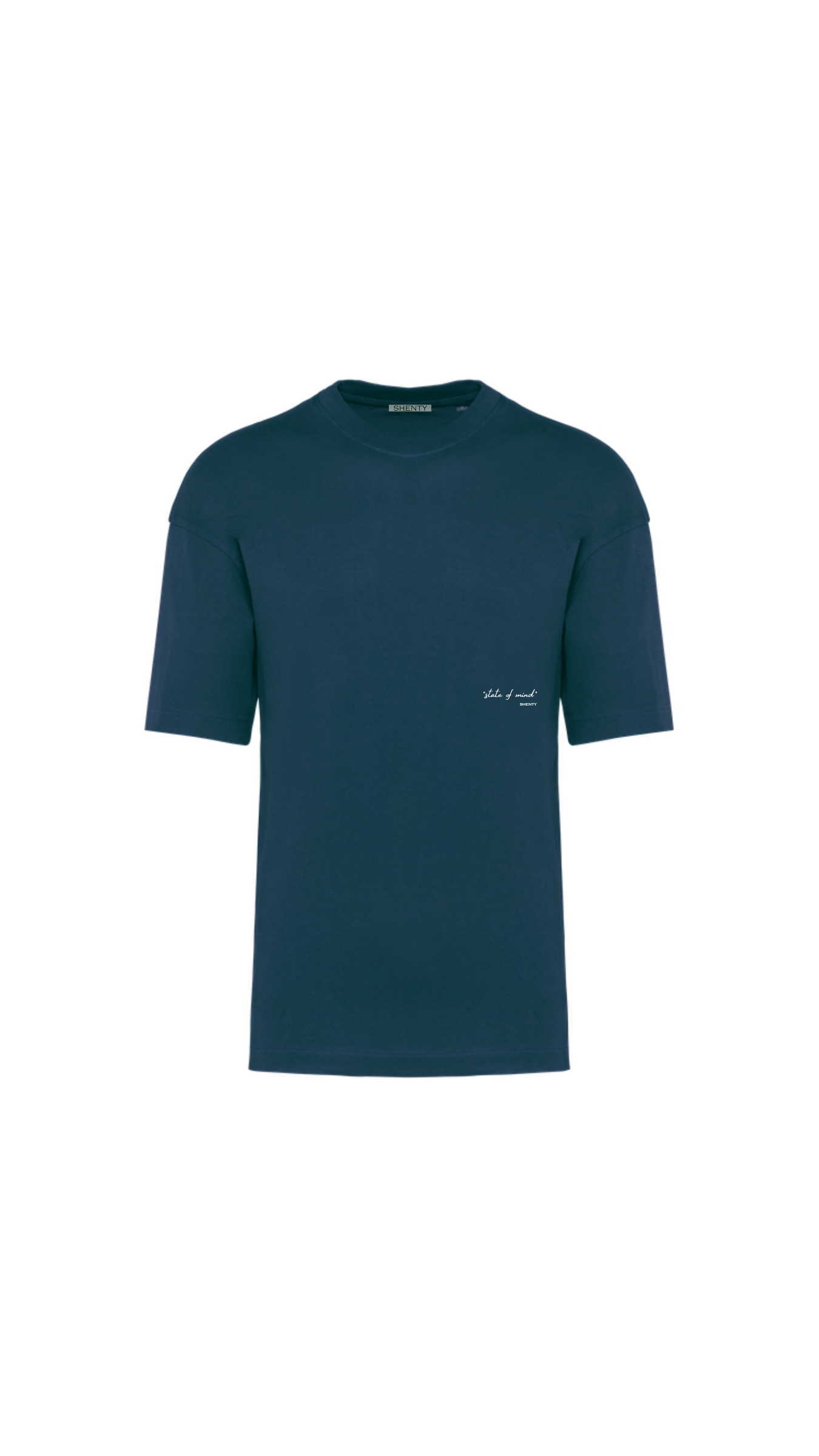 T-shirt Oversized in Cotone Biologico - Blu Petrolio | Shenty