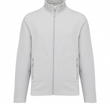 Zip Fleece Jacket - Snow Grey