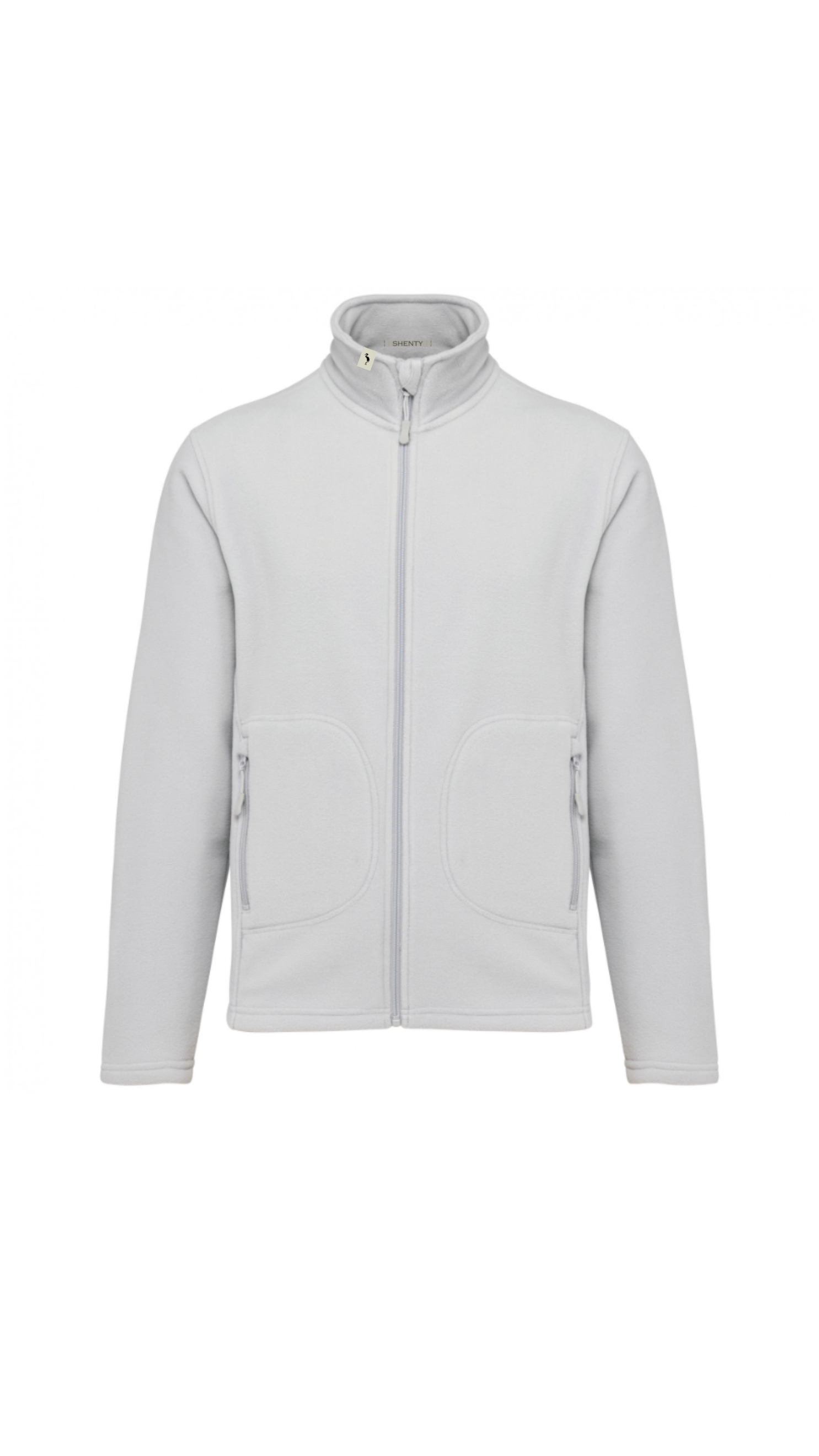 Zip Fleece Jacket - Snow Grey