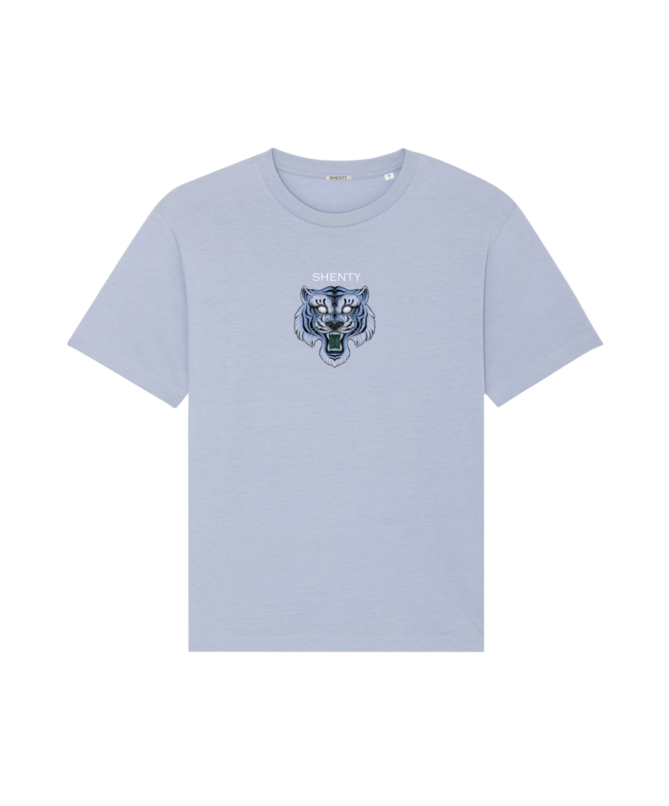t-shirt tiger acqua