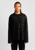 T-shirt cotone organico manica lunga Black Marble 4