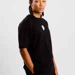 T-shirt cotone organico pesante luna nera 5