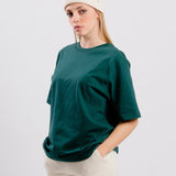 T-shirt cotone organico pesante foglia verde 4