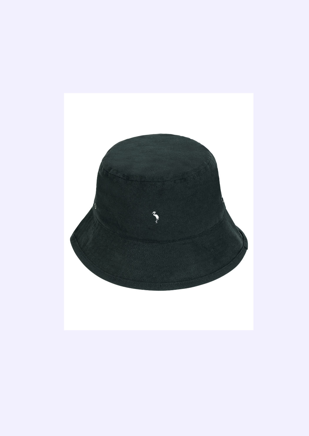 Cappello pescatore cotone organico nero 4