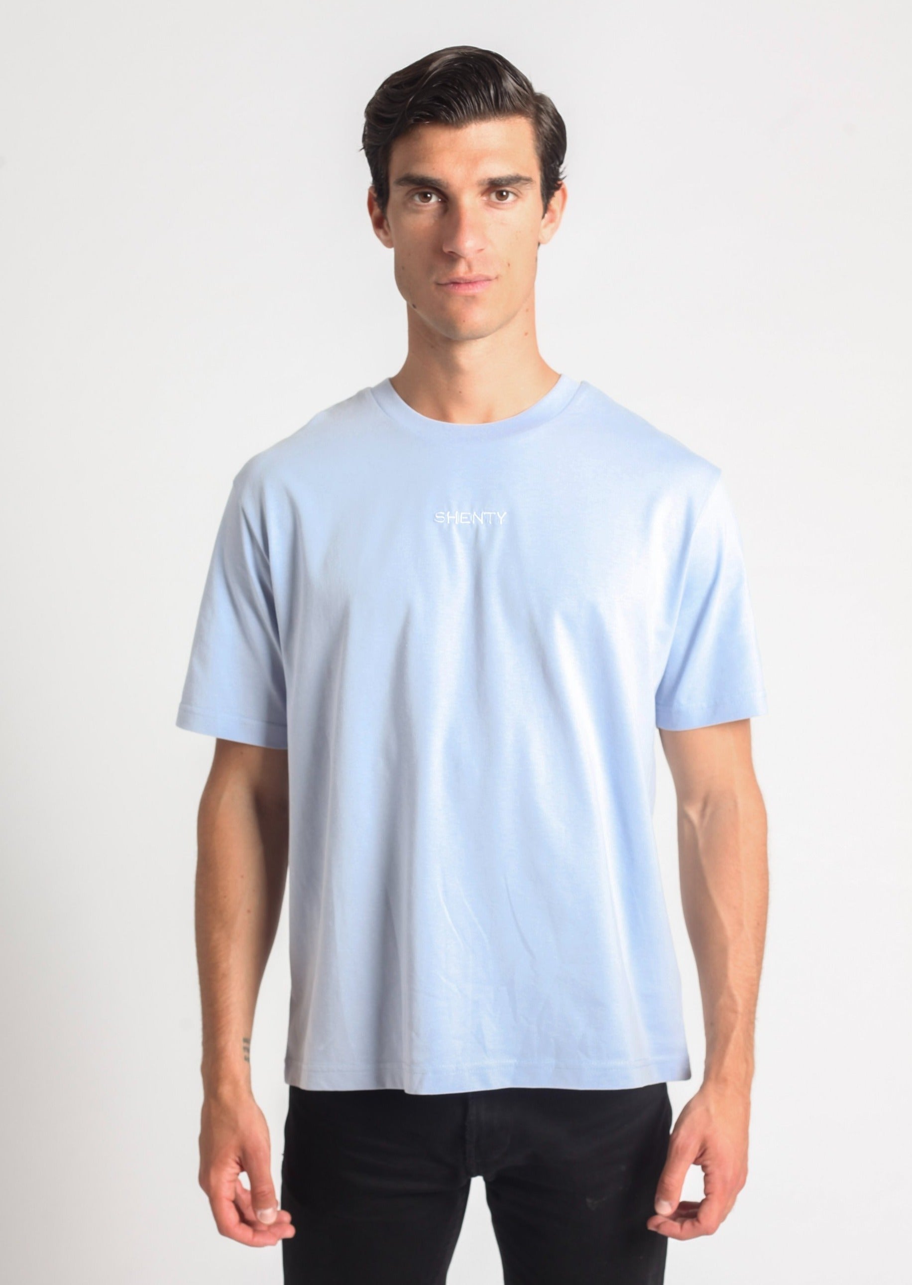 T-shirt oversized cotone organico acqua 4