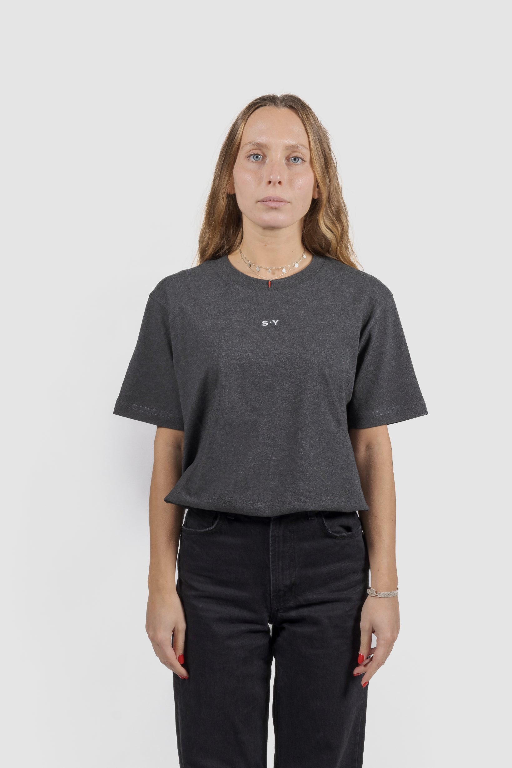 SY t-shirt dark heather grey 1