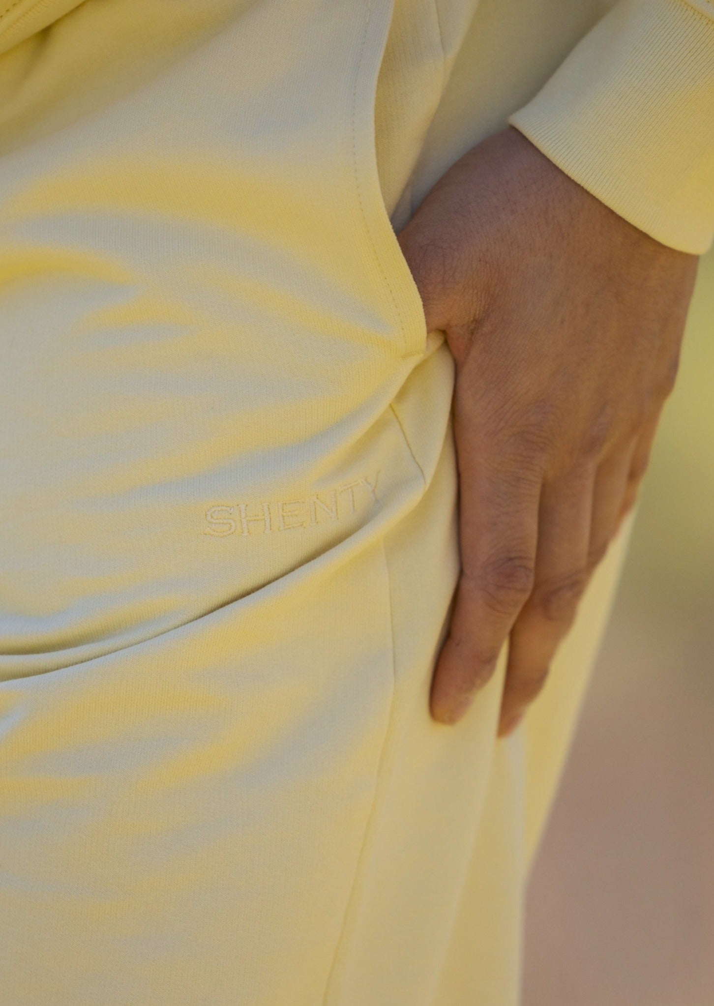 Pantaloni leggeri cotone organico Burro dettaglio