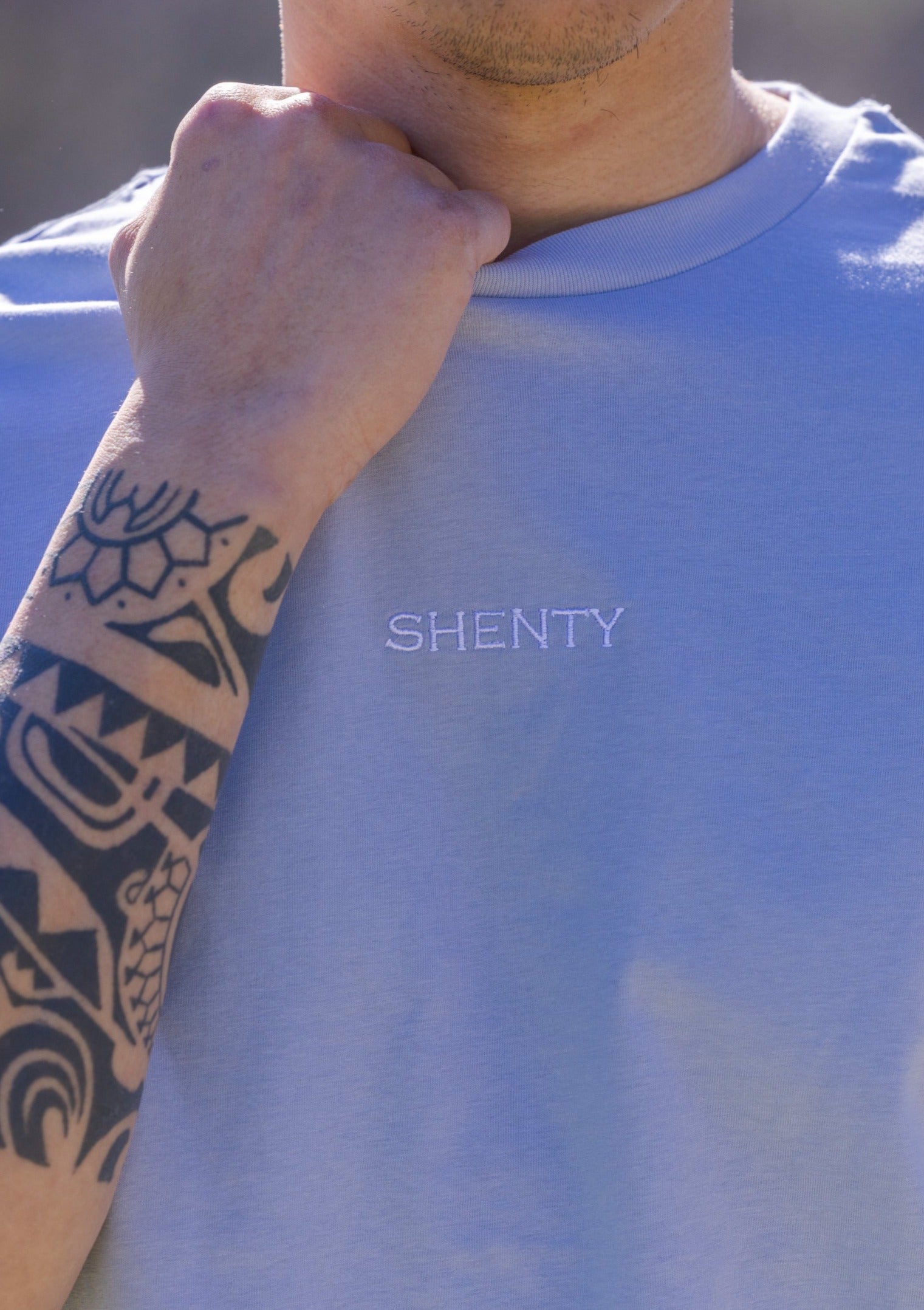 T-shirt oversized cotone organico acqua 2