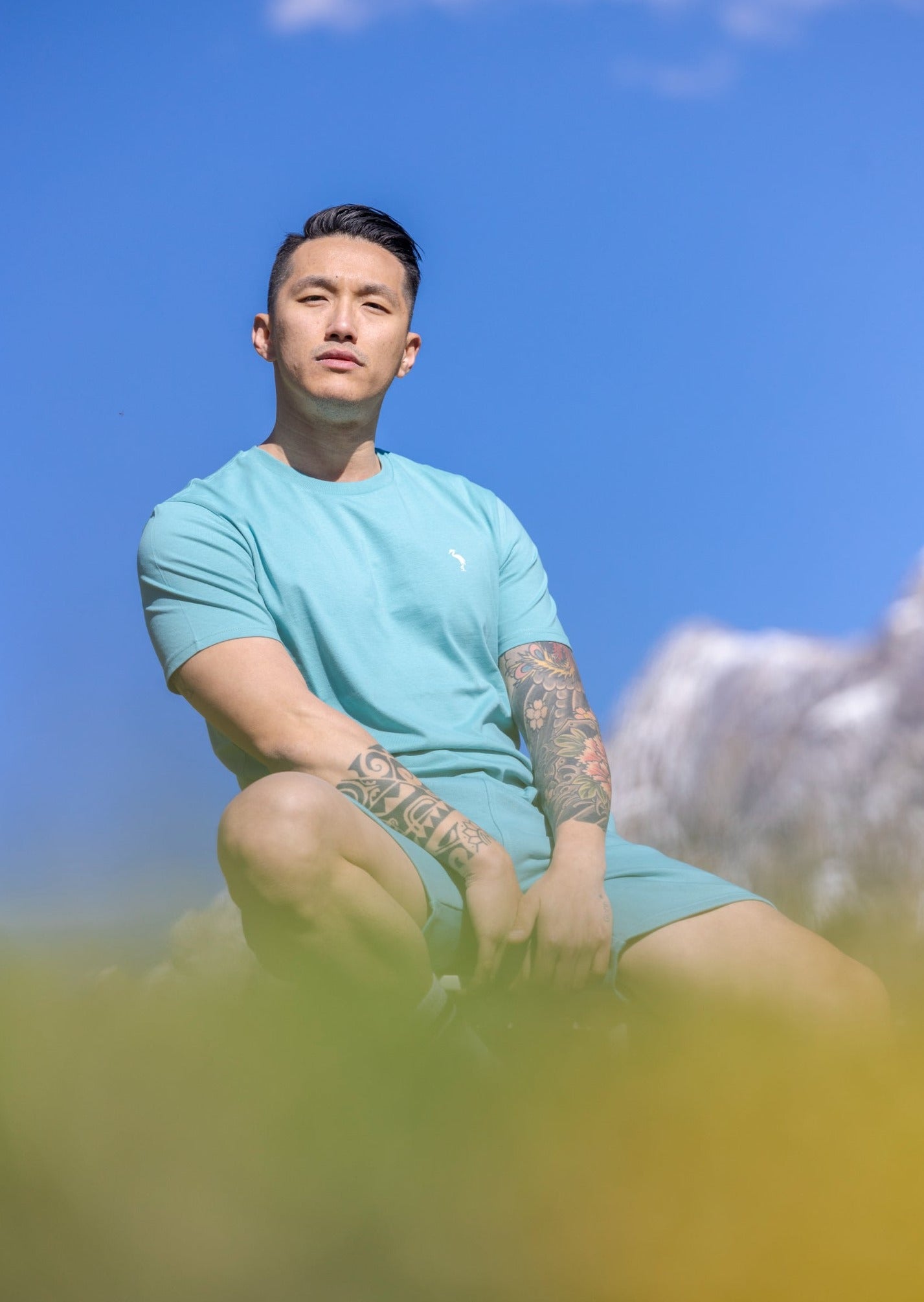 Pantaloncini cotone organico oceano 3