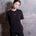 T-shirt oversized cotone organico nera 3