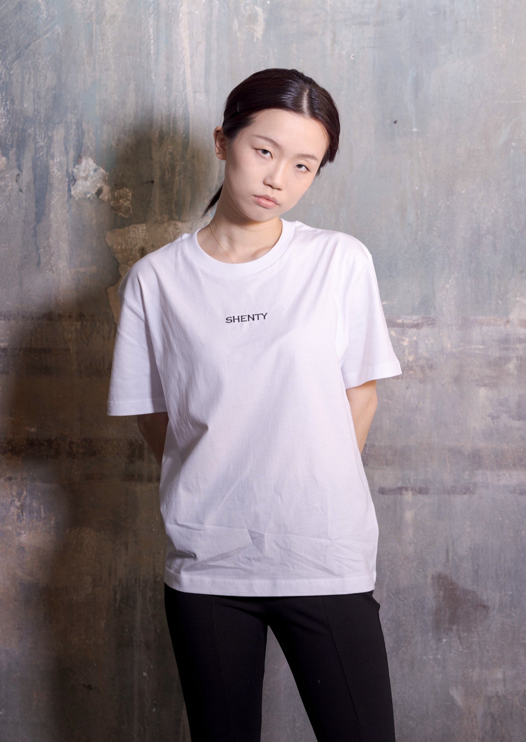 T-shirt oversized cotone organico bianca 2