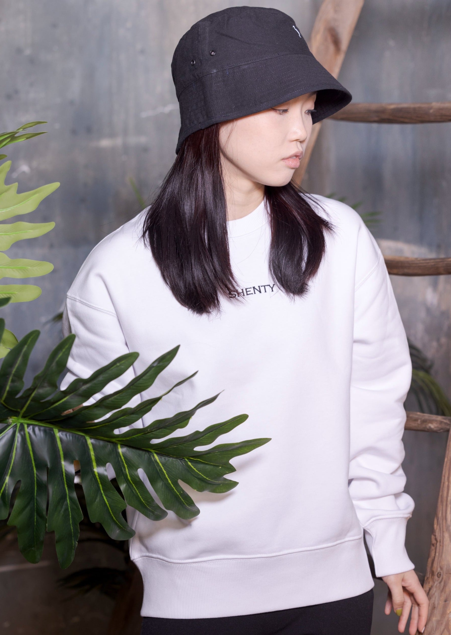 Felpa Oversized cotone organico Bianca 1