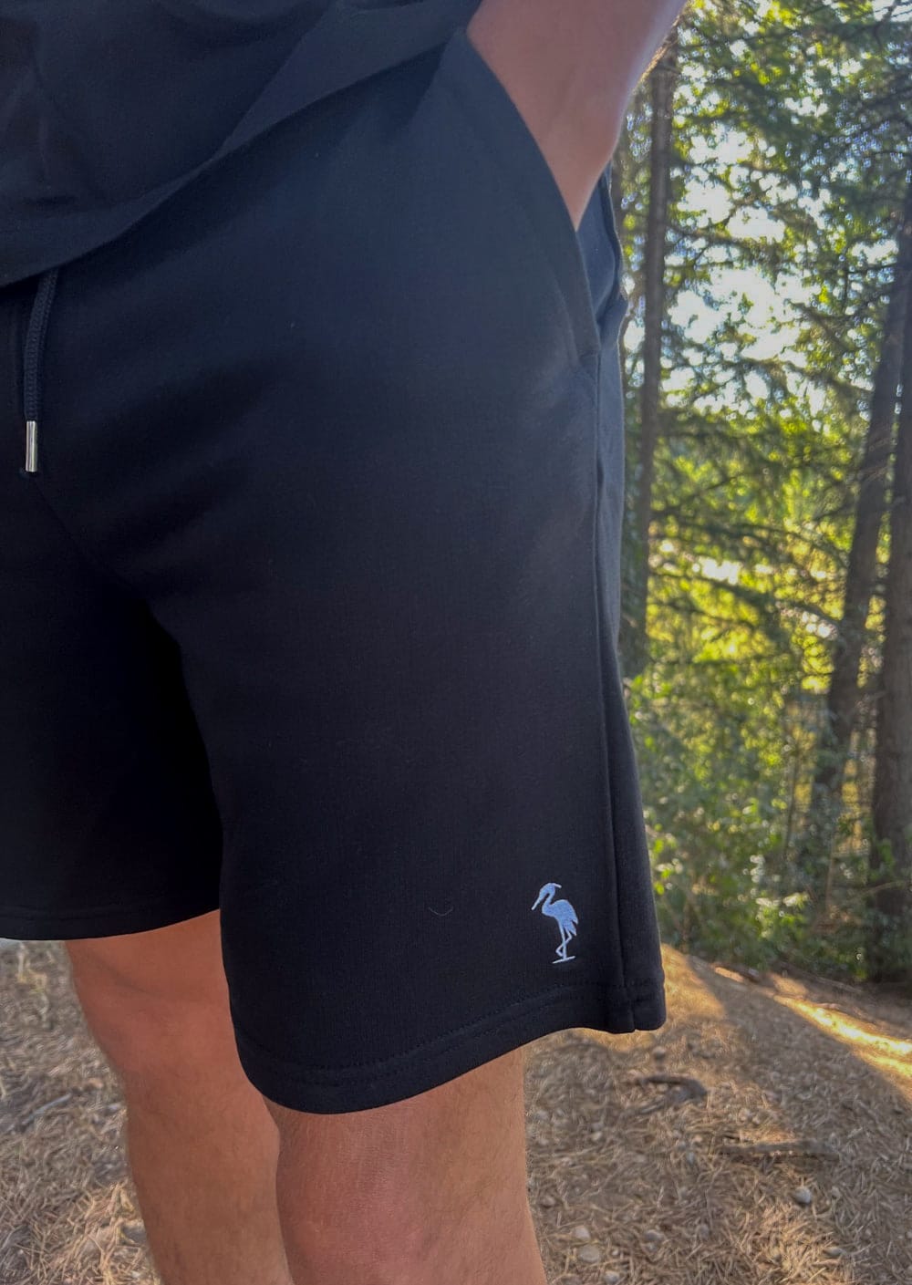 Pantaloncini cotone organico neri 
